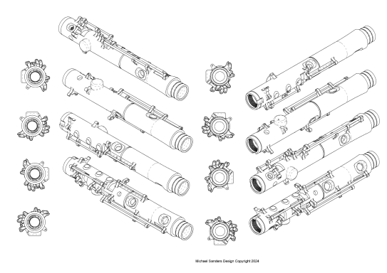 Technical drawing of musical instrument